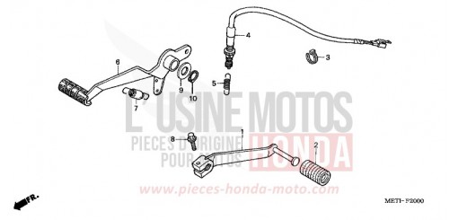 PEDALE DE FREIN/ PEDALE DE CHANGEMENT CBF500A6 de 2006